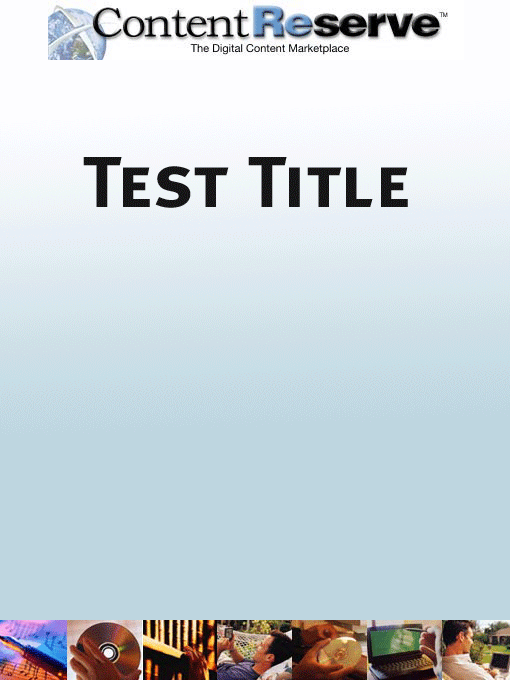 Title details for Test Title 1 by OverDrive - Available